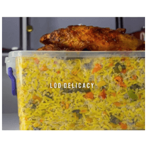 Fried Rice with Peppered Chicken or Turkey [Plate]