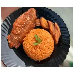 Jollof Rice and Turkey -500g (Plate)