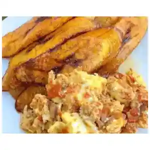 Fried Plantain and Eggs (Plate)